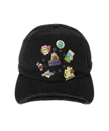 Vintage Cap & Pins Black Pin Badge Bolocap