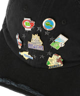 Vintage Cap & Pins Black Pin Badge Bolocap