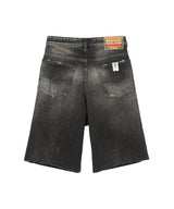 Black Denim Short-prototypes-Forget-me-nots Online Store