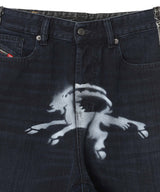 Black Denim Short-prototypes-Forget-me-nots Online Store