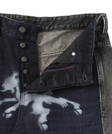 Black Denim Short-prototypes-Forget-me-nots Online Store