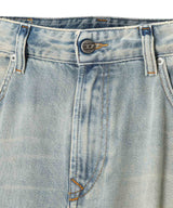 Blue Denim Blue Oversized Jean - Belt-prototypes-Forget-me-nots Online Store