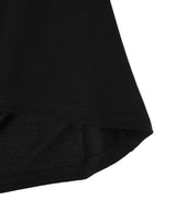 Single Jersey Black Moved Neckline Tee - Arte Labore