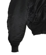 Technical Nylon Black Rhinestone Bomber