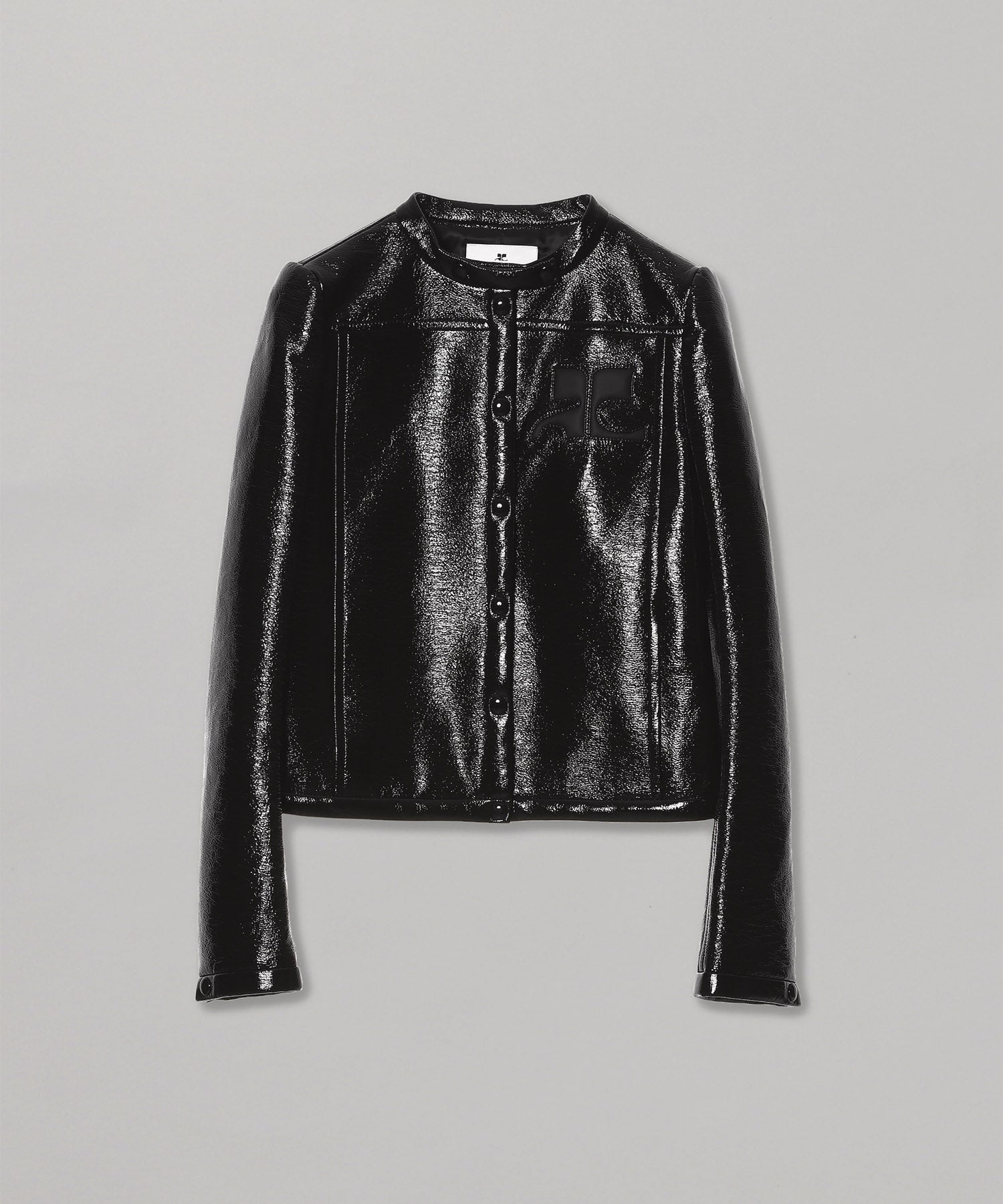 Iconic Vinyl Biker Jacket