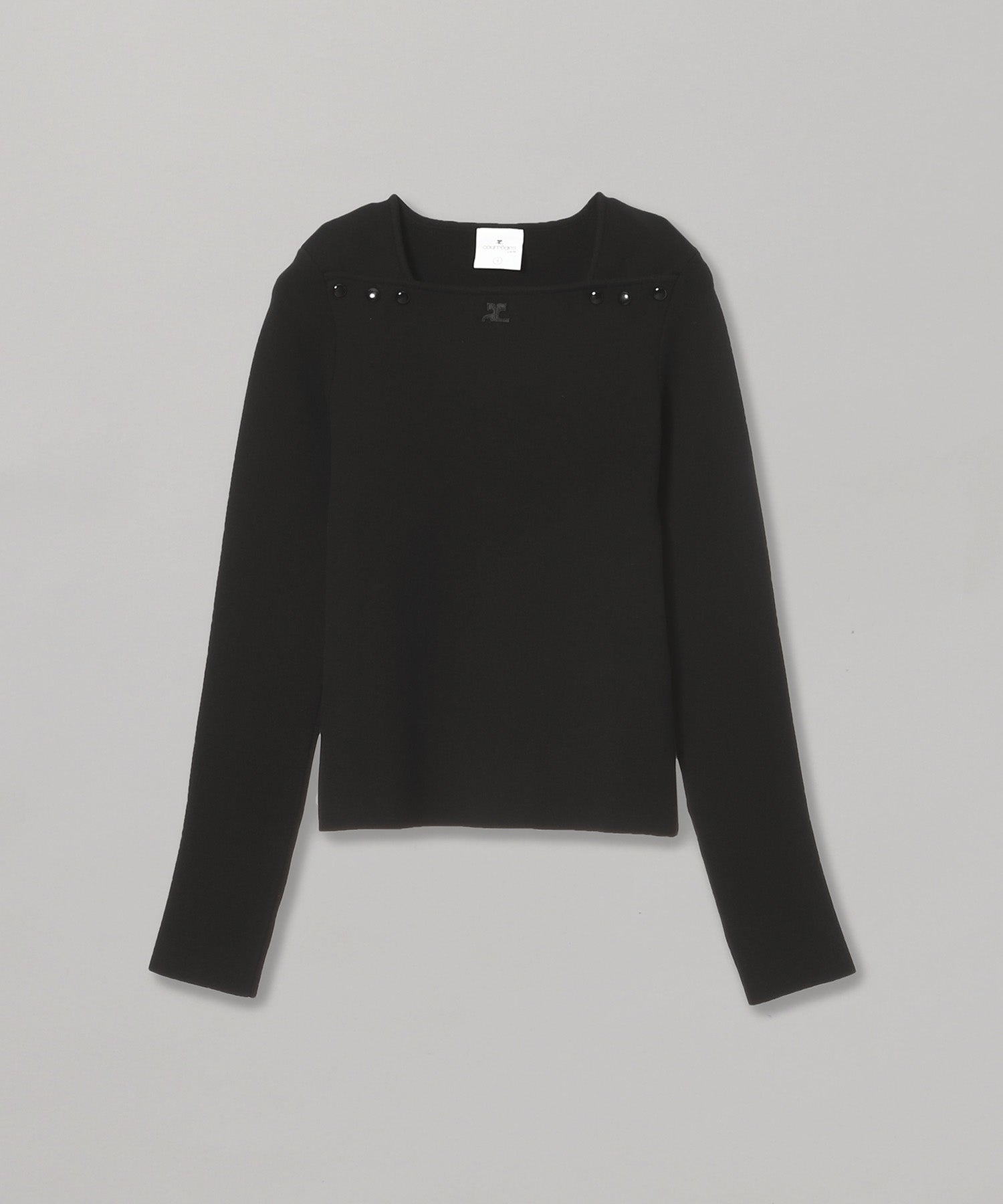 クレージュ(courrèges)｜Neckline Milano Knit Sweater｜スニーカー