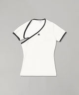 Slash Contrast T-Shirt-courrèges-Forget-me-nots Online Store