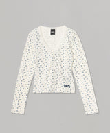 Chimera Pointelle Cardigan-Perks And Mini-Forget-me-nots Online Store