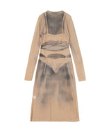 Cream Tatto Dress-Kenza Iatrides-Forget-me-nots Online Store
