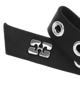 Eyelet Bow Barrette Satin-GANNI-Forget-me-nots Online Store