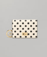 Ganni Bou Card Holder With Flap Print Dots-GANNI-Forget-me-nots Online Store
