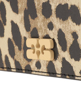 Ganni Bou Card Holder With Flap Print-GANNI-Forget-me-nots Online Store