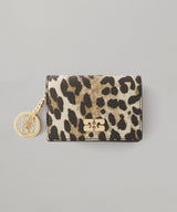 Ganni Bou Card Holder With Flap Print-GANNI-Forget-me-nots Online Store