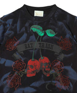 Sprayed Trash Cherries Ss Tee-Aries-Forget-me-nots Online Store