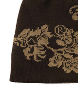 Floral Skull Beanie-Aries-Forget-me-nots Online Store