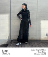 Alpaca Mohair Boucle Maxi Dress-GANNI-Forget-me-nots Online Store