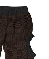 Circle Cut-Out Knit Trousers-Cycle by myob-Forget-me-nots Online Store