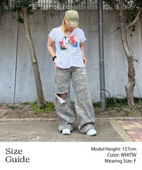 Cut Off Tee-Forget-me-nots-Forget-me-nots Online Store