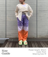 Dip Dye Poplin Pant-Aries-Forget-me-nots Online Store