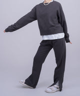 <Archive Sale>Essential Crew Neck Sweat Shirt-Forget-me-nots-Forget-me-nots Online Store