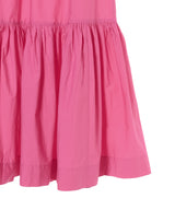 Cotton Poplin Long Flounce Skirt-GANNI-Forget-me-nots Online Store