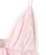 Changeant Satin Strap Dress-GANNI-Forget-me-nots Online Store