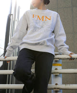 <Archive Sale>Flower Fmn Logo Crew Neck Sweat-Forget-me-nots-Forget-me-nots Online Store