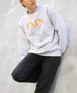 <Archive Sale>Flower Fmn Logo Crew Neck Sweat-Forget-me-nots-Forget-me-nots Online Store