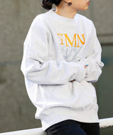<Archive Sale>Flower Fmn Logo Crew Neck Sweat-Forget-me-nots-Forget-me-nots Online Store