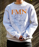 <Archive Sale>Flower Fmn Logo Crew Neck Sweat-Forget-me-nots-Forget-me-nots Online Store