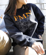 <Archive Sale>Flower Fmn Logo Crew Neck Sweat-Forget-me-nots-Forget-me-nots Online Store