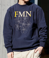 <Archive Sale>Flower Fmn Logo Crew Neck Sweat-Forget-me-nots-Forget-me-nots Online Store