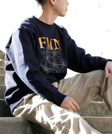 <Archive Sale>Flower Fmn Logo Crew Neck Sweat-Forget-me-nots-Forget-me-nots Online Store