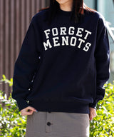 <Archive Sale>College Logo Crew Neck Sweat-Forget-me-nots-Forget-me-nots Online Store