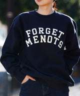 <Archive Sale>College Logo Crew Neck Sweat-Forget-me-nots-Forget-me-nots Online Store