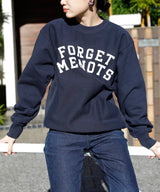 <Archive Sale>College Logo Crew Neck Sweat-Forget-me-nots-Forget-me-nots Online Store