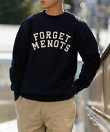 <Archive Sale>College Logo Crew Neck Sweat-Forget-me-nots-Forget-me-nots Online Store