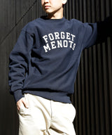 <Archive Sale>College Logo Crew Neck Sweat-Forget-me-nots-Forget-me-nots Online Store