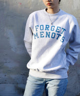<Archive Sale>College Logo Crew Neck Sweat-Forget-me-nots-Forget-me-nots Online Store