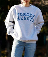 <Archive Sale>College Logo Crew Neck Sweat-Forget-me-nots-Forget-me-nots Online Store