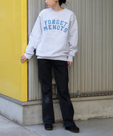 <Archive Sale>College Logo Crew Neck Sweat-Forget-me-nots-Forget-me-nots Online Store