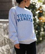 <Archive Sale>College Logo Crew Neck Sweat-Forget-me-nots-Forget-me-nots Online Store