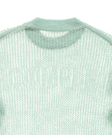 Mesh Loose Crew Neck Knit-Forget-me-nots-Forget-me-nots Online Store