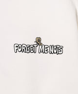 Flower Skull Logo Sweat-Forget-me-nots-Forget-me-nots Online Store