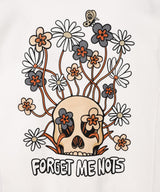 Flower Skull Logo Sweat-Forget-me-nots-Forget-me-nots Online Store