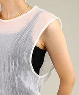 Sheer Sleeveless-Forget-me-nots-Forget-me-nots Online Store
