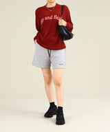 <Archive Sale>Rice And Beans Knitted Jumper-Positive Message-Forget-me-nots Online Store
