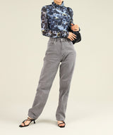 Pigment Dyeing Denim Pants-Forget-me-nots-Forget-me-nots Online Store