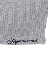 Rib Bandeau Bra-Forget-me-nots-Forget-me-nots Online Store