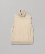 High Neck Sleeveless Knit-Forget-me-nots-Forget-me-nots Online Store